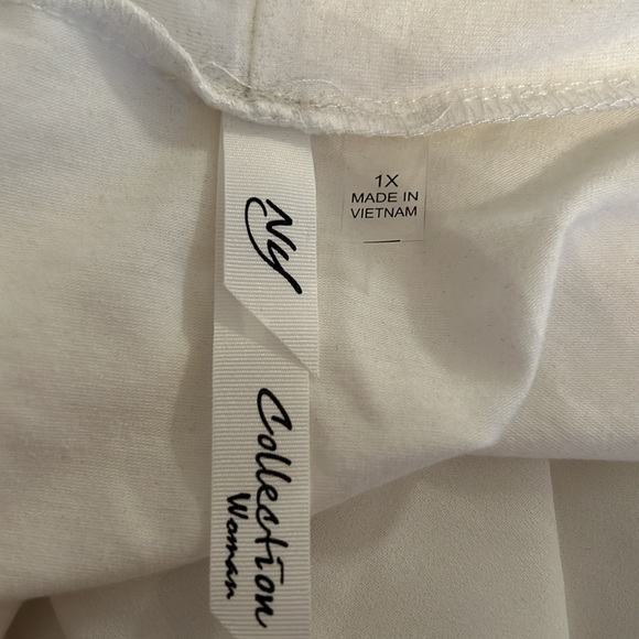 NWT NY Collection Long Sleeve Knit Cardigan with Chiffon Back - Picture 10 of 11